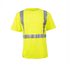 High visibility 100% cotton reflective t-shirt safety reflective uniform shirt